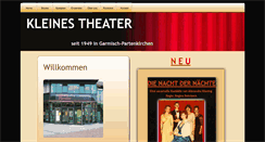 Desktop Screenshot of kleinestheater.de